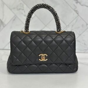 Preowned chanel Small coco top handle